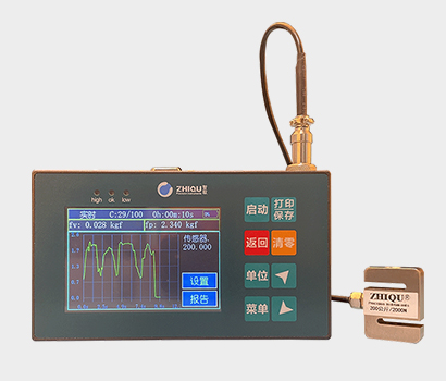 智取SS高精度數顯拉壓力檢測儀微型傳感器觸摸屏測力儀校準儀